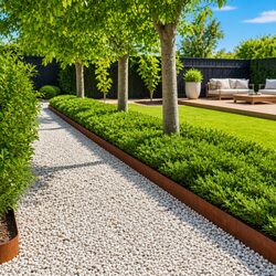 Practical Flexible Lawn Edging for Garden Borders