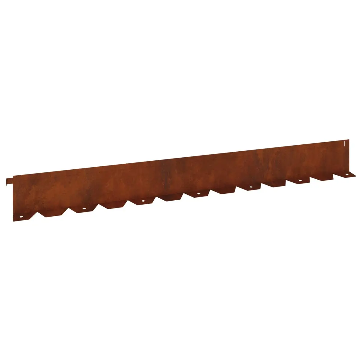 Garden Lawn Edging Steel Flexible 20 Pieces Rusty Brown Landscape Border