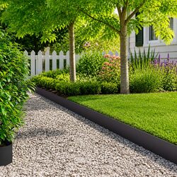 Flexible Steel Lawn Edging for Curved and Straight Borders