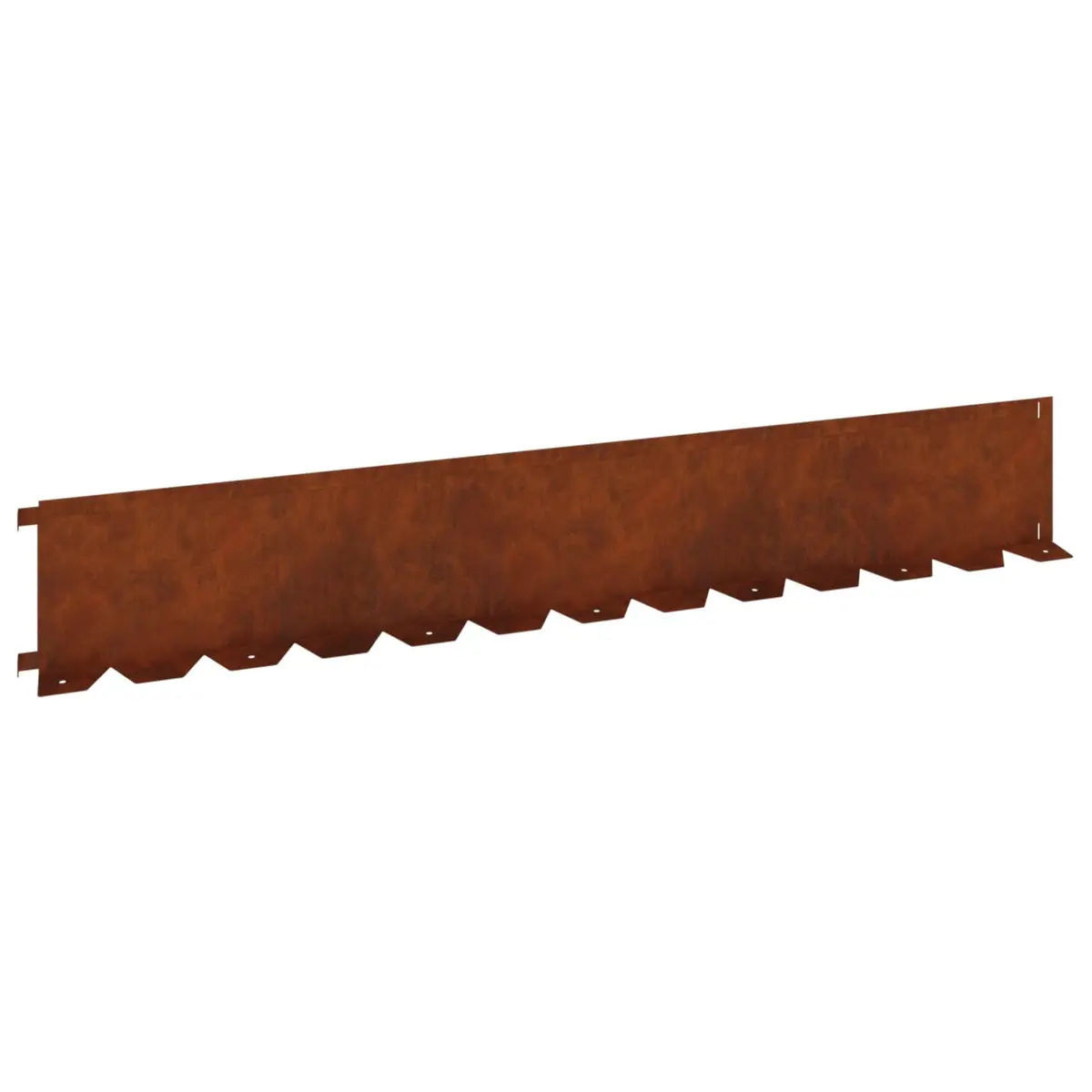 Garden Lawn Edging Flexible Steel Borders 10 Pieces Brown Rusty