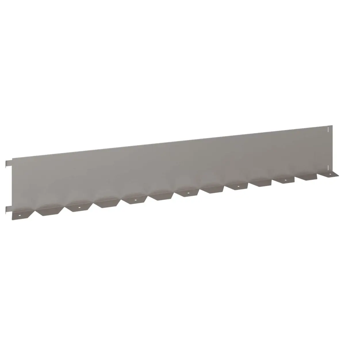 Garden Lawn Edging Flexible Steel Borders 10 Pieces Brown Rusty