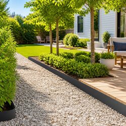 Practical Steel Garden Edging - 10 Pack 100x12cm