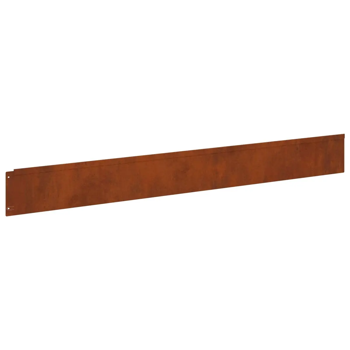 Garden Edging Steel Rusty Top Fold 100x12cm 20 Pieces for Lawn and Garden Borders