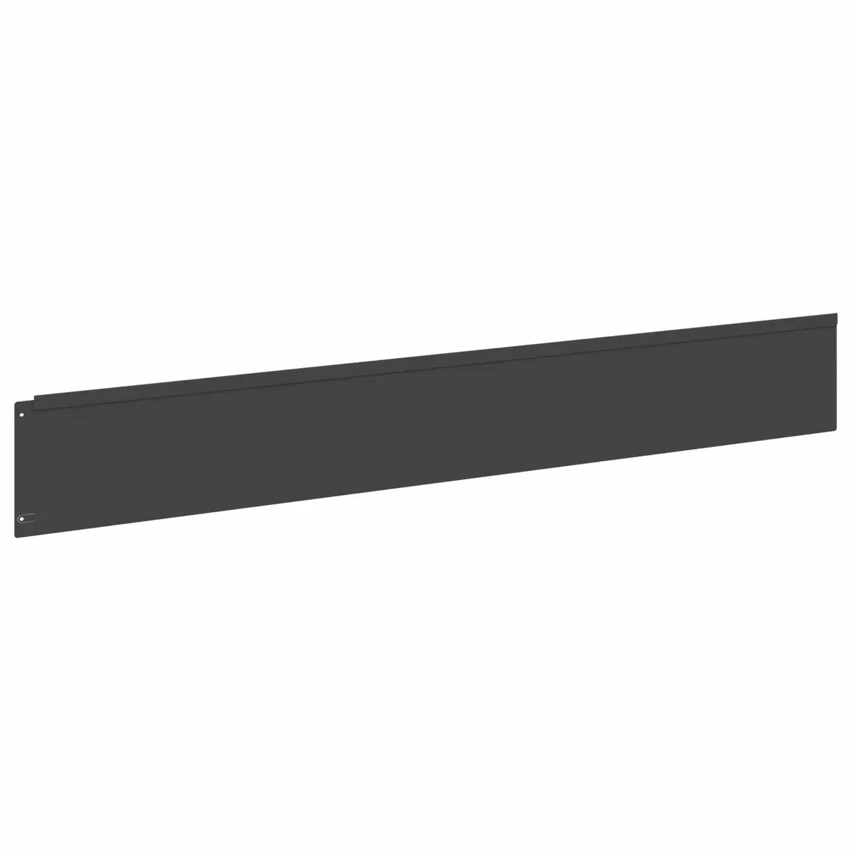 Steel Lawn Edging 100x15cm Top Fold 20 Piece Black