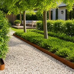 Practical Lawn Edging for Your Garden 20 pcs 100x15cm Brown