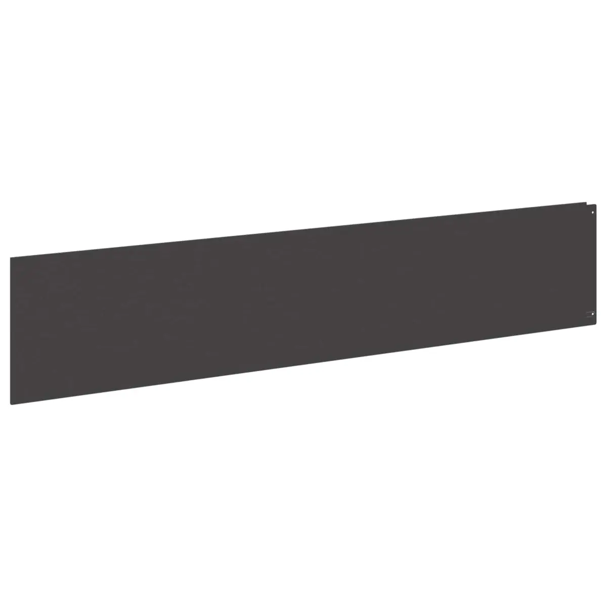 Garden Lawn Edging Steel Border 20 pcs 100x22cm Landscape Barrier Black
