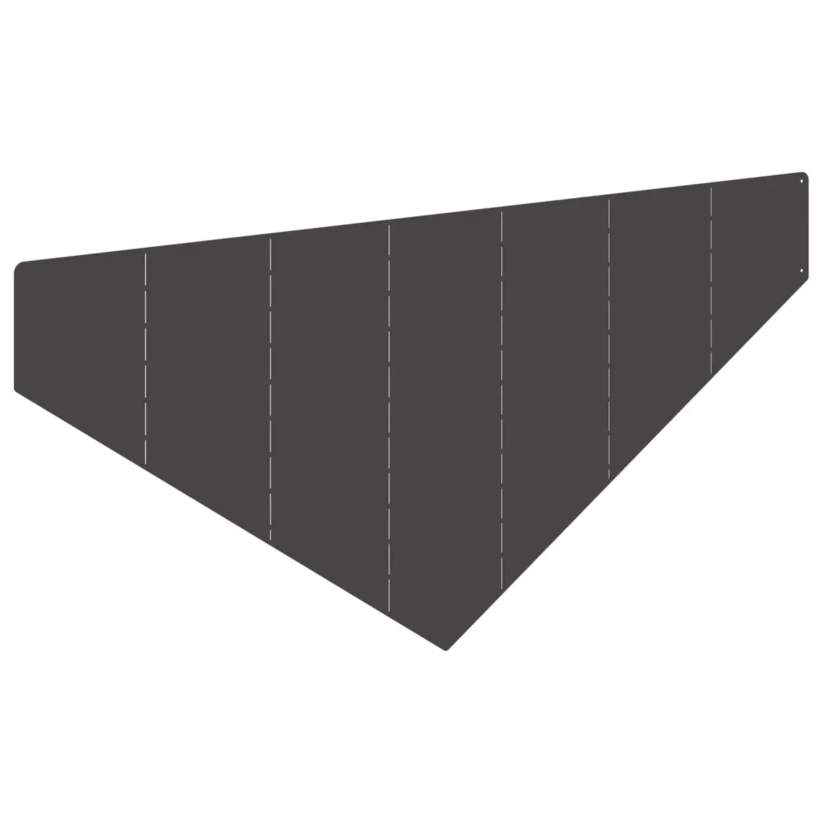 Garden Lawn Edging Steel Border 100 x 45 cm Black
