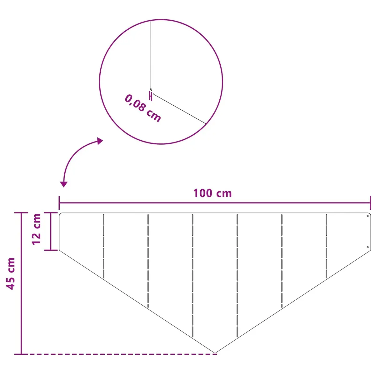 Garden Lawn Edging Steel Border Fencing 100 x 45 cm Black 4 Pieces