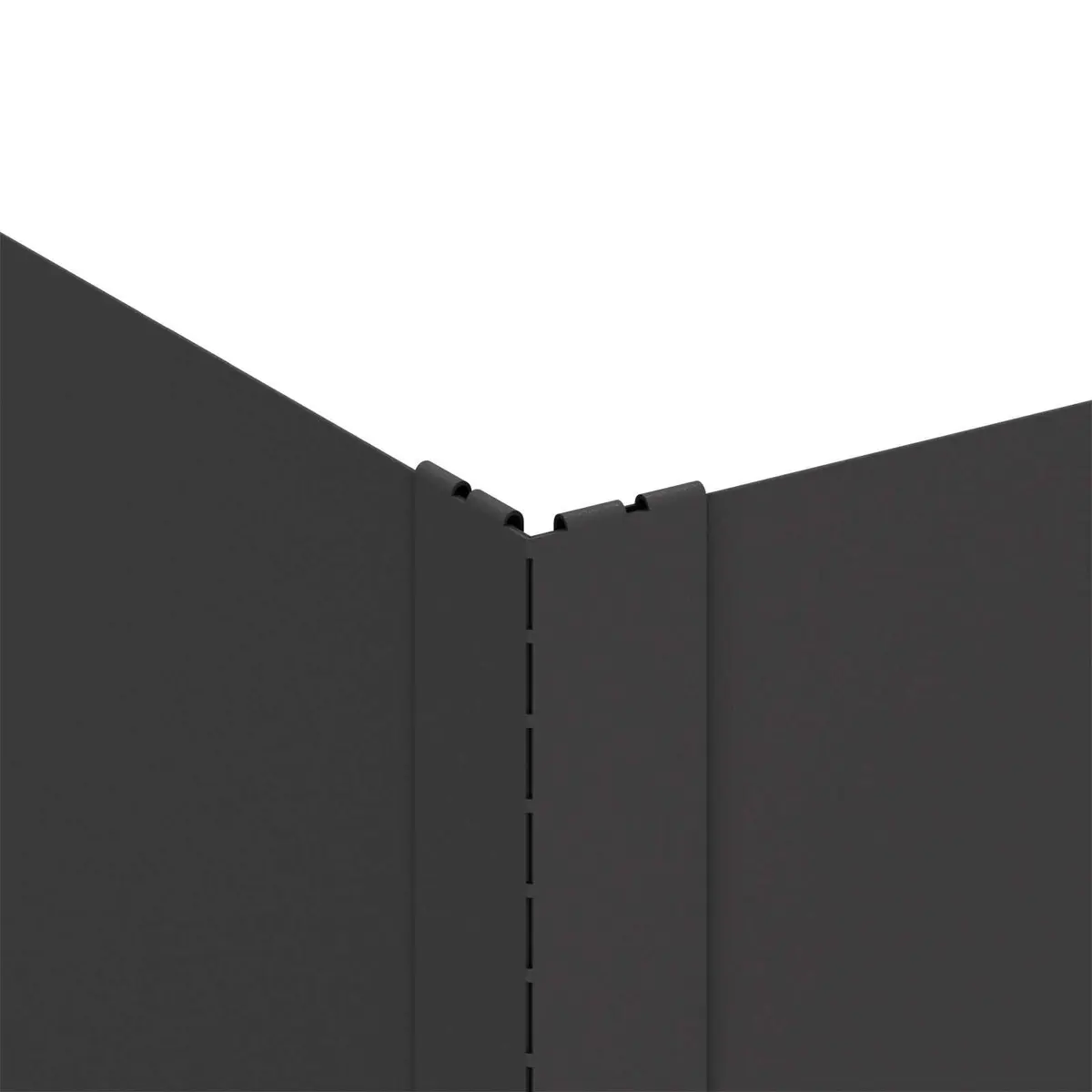 Steel Garden Border Edging 60x60x35cm Powder-coated Black