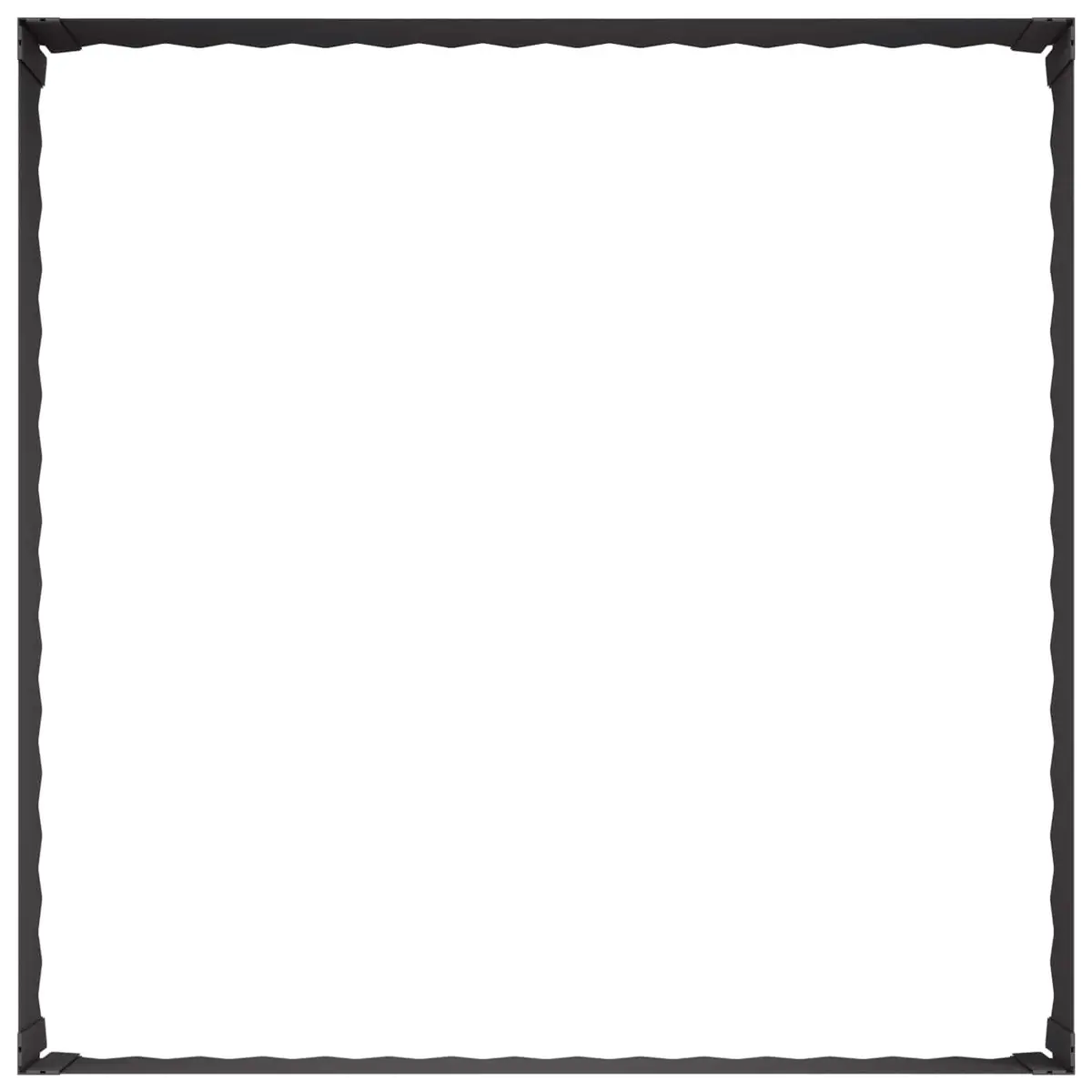 Garden Edging Steel Border 100x100x35cm Powder-Coated Black