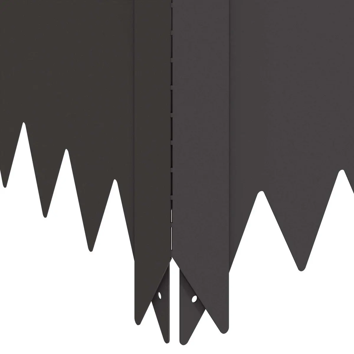 Garden Edging Steel Border 100x100x35cm Powder-Coated Black