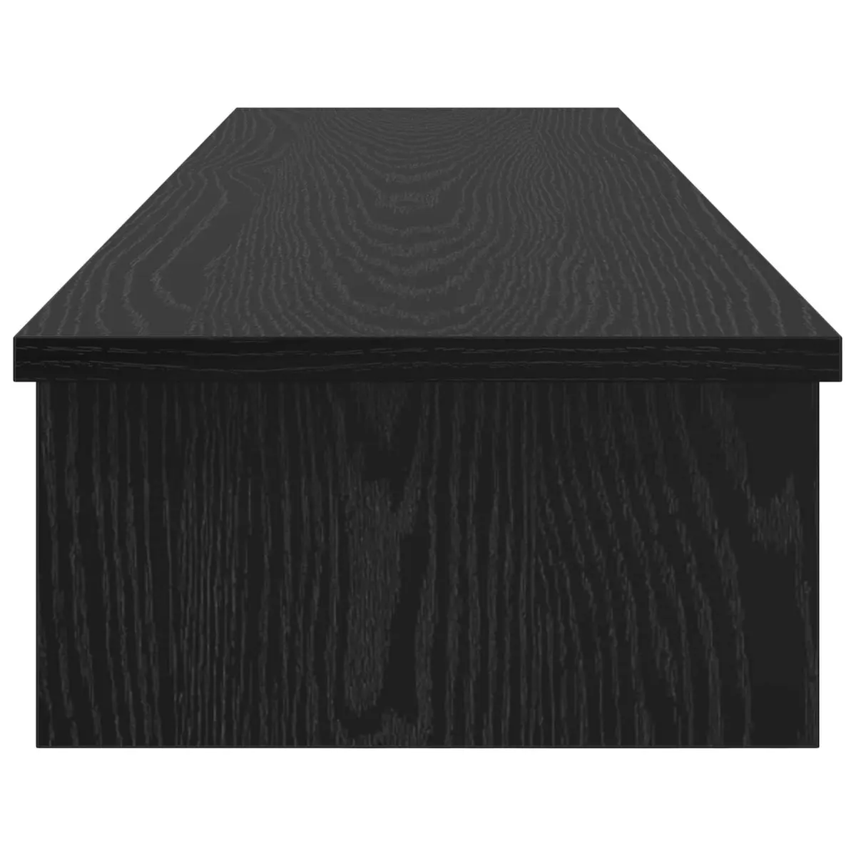 Monitor Stand Black Engineered Wood 100 x 27 x 15 cm Modern Minimalist Office