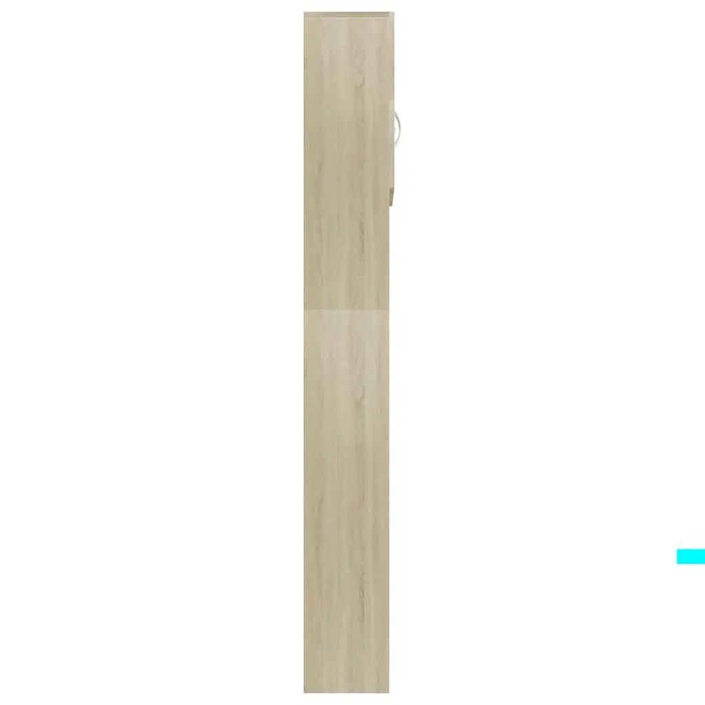 Washing Machine Cabinet Engineered Wood 64W x 25.5D x 190H cm Sonoma Oak Storage Cupboard Bathroom Laundry Organizer