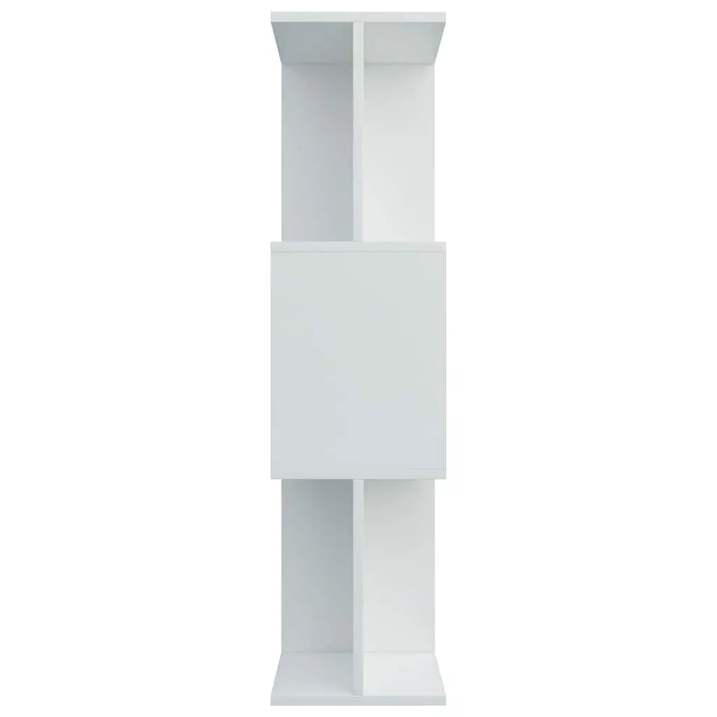 Book Cabinet Engineered Wood 80x24x96cm White Room Divider Shelving Storage Bookcase Organizer