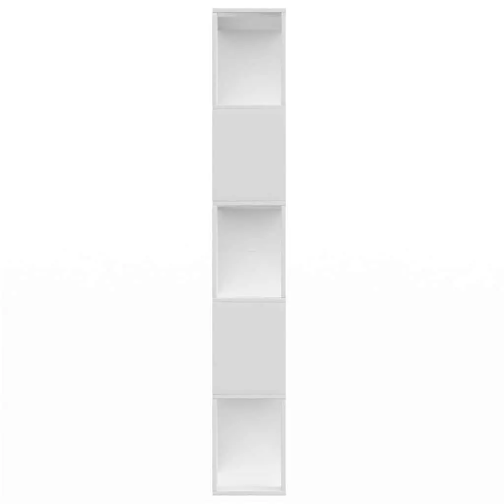 Book Cabinet Engineered Wood 80x24x159 cm White Room Divider Shelving Unit