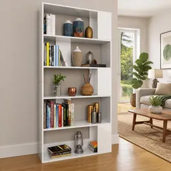 Versatile 5-Shelf Book Cabinet for Every Room