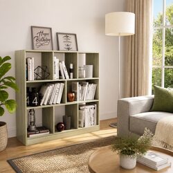 Practical Book Cabinet with 8 Compartments for Home Use