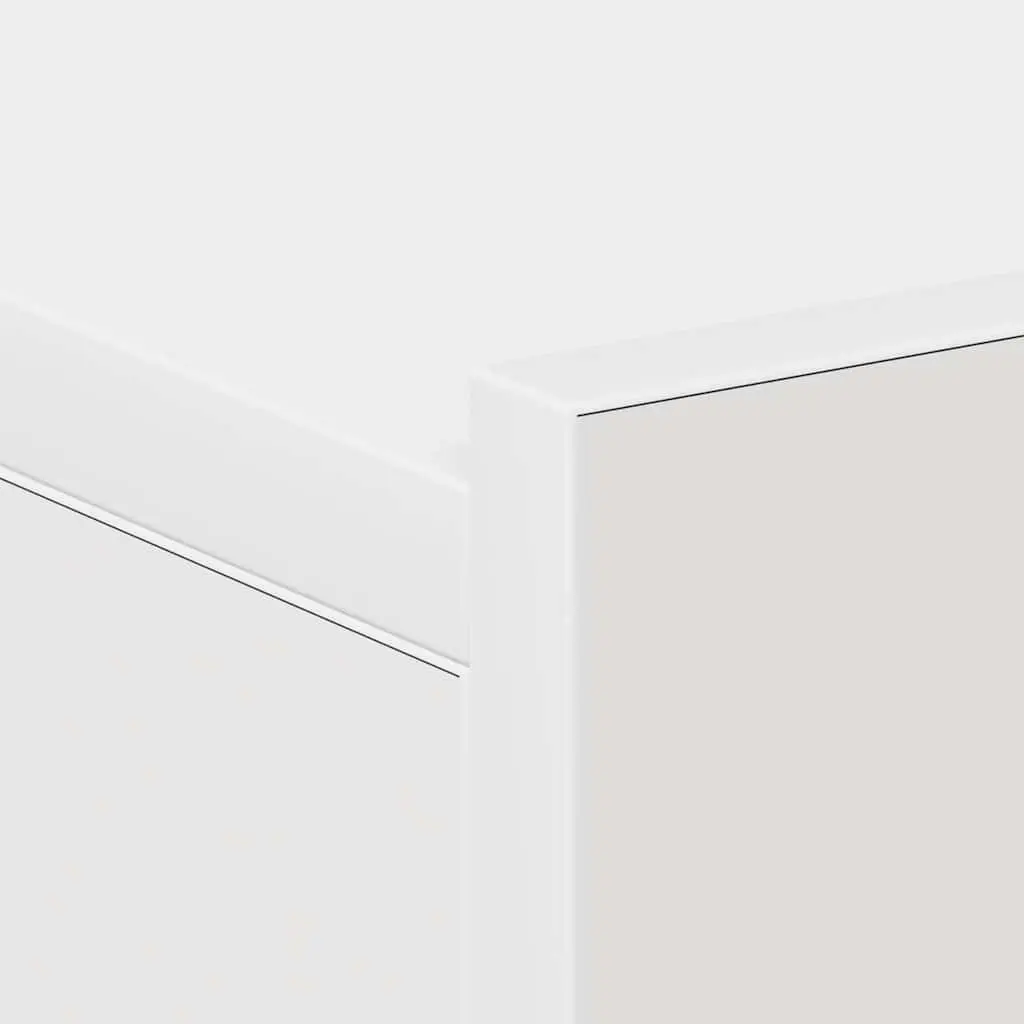 Floating Nightstand Engineered Wood Wall-Mounted Compact White