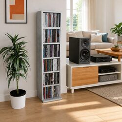 Versatile Grey Concrete Storage Cabinet for Your Home