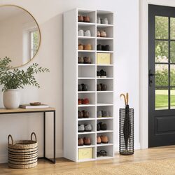 Versatile White Shoe Organizer Cabinet - Ideal for Any Space