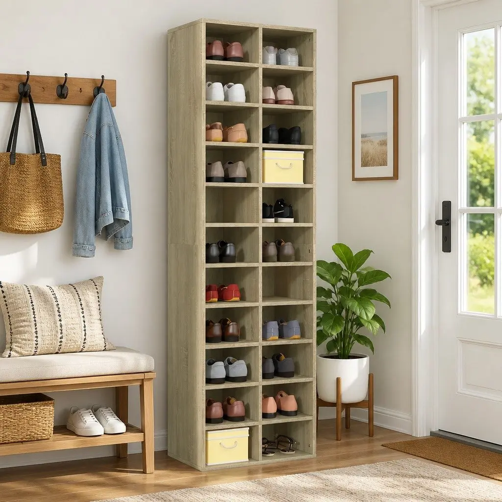Shoe Organizer for Home with 22 Storage Compartments