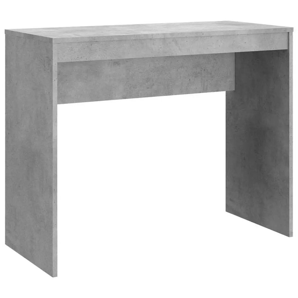 Study Table Grey Engineered Wood 90x40x72 cm Modern Office Desk