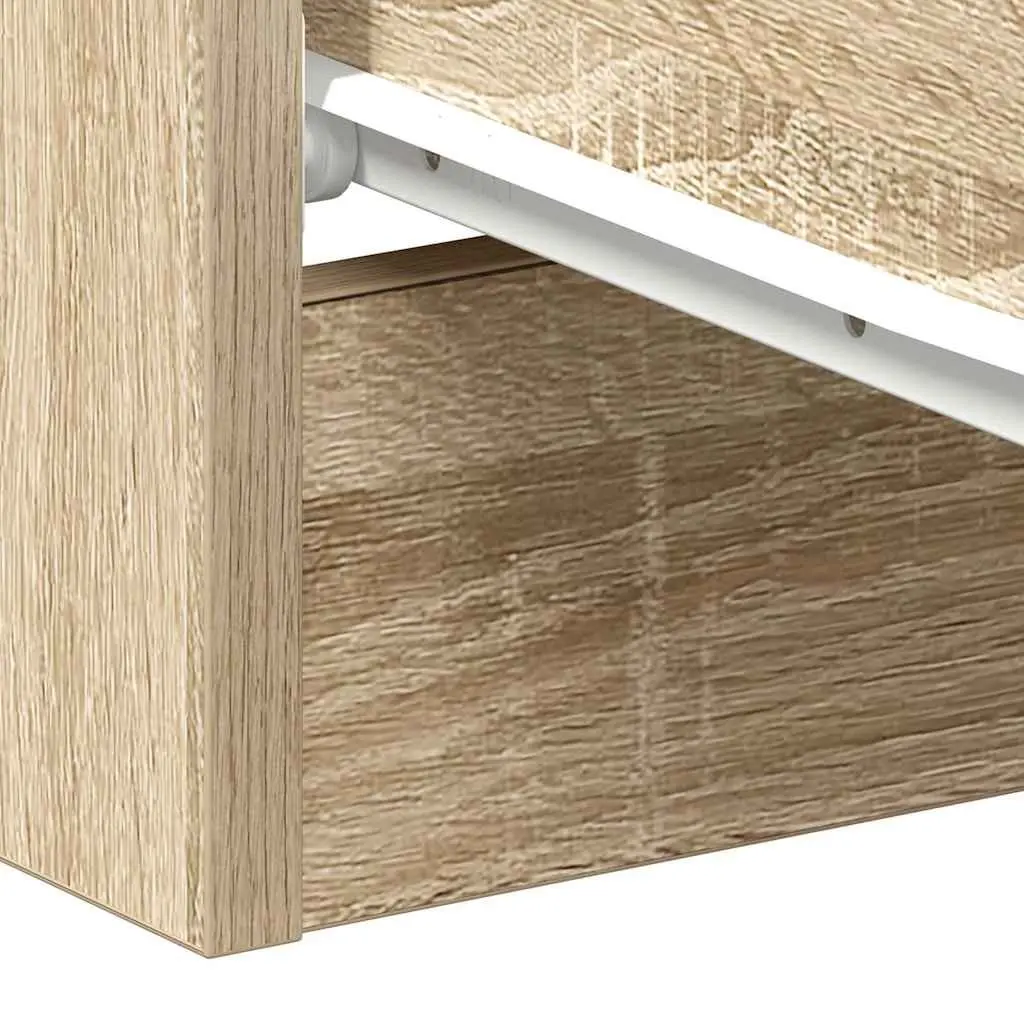 Bedside Tables Engineered Wood 38W x 35D x 56H cm Brown 2 pcs
