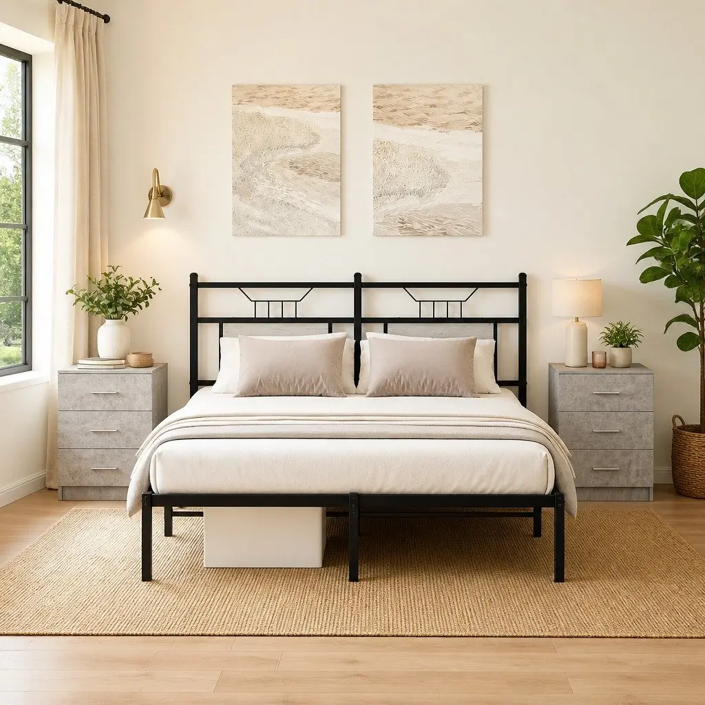 Grey Nightstand for Real Home Use