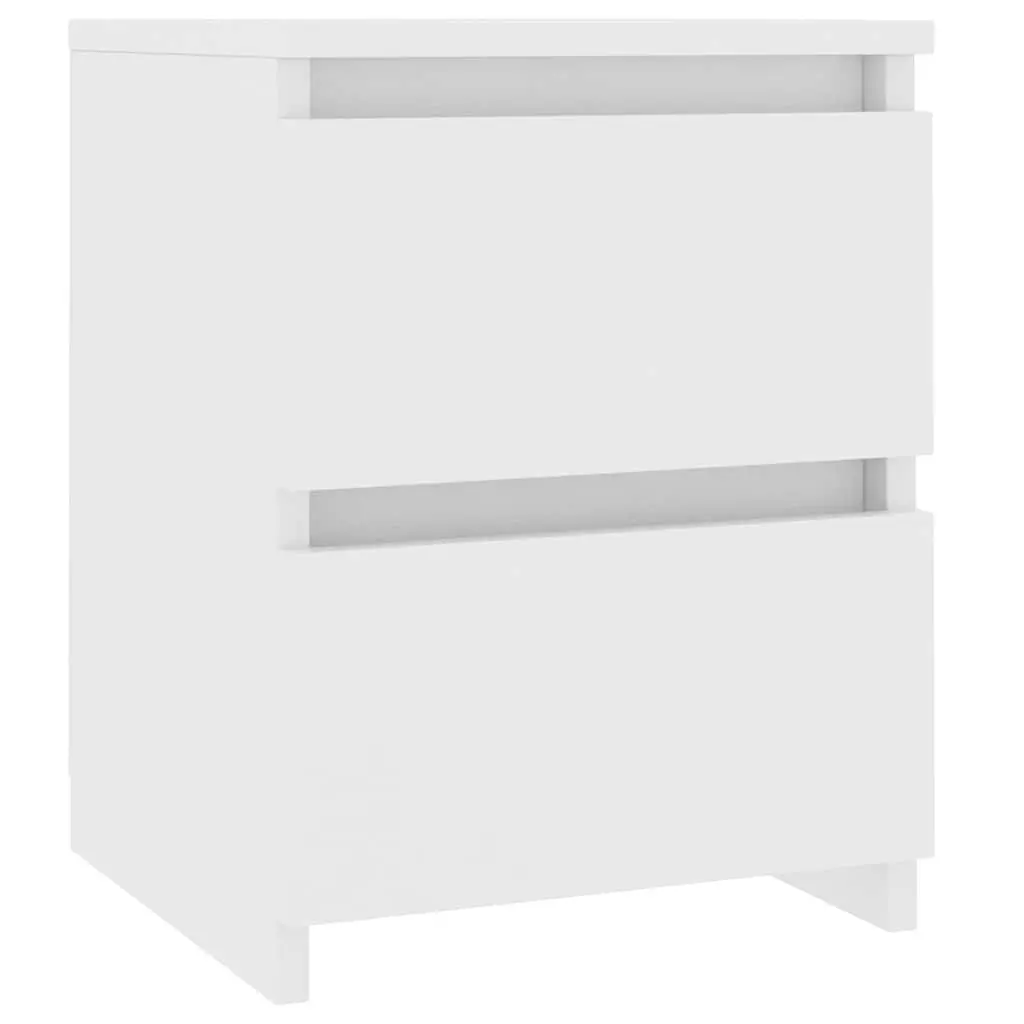 Storage Table Engineered Wood White 30x30x40cm Bedside Cabinet Nightstand