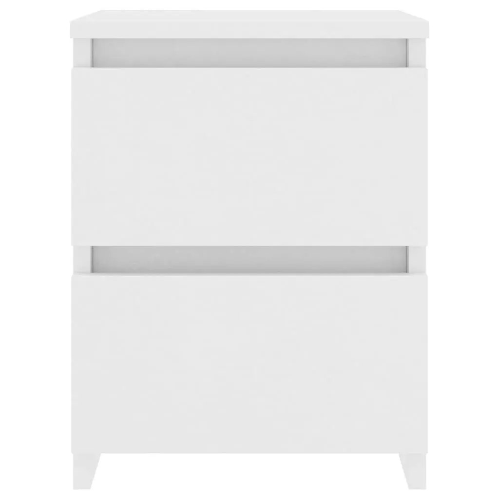 Storage Table Engineered Wood White 30x30x40cm Bedside Cabinet Nightstand