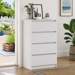 Sideboard White Storage Cabinet Engineered Wood Buffet Console Table Living