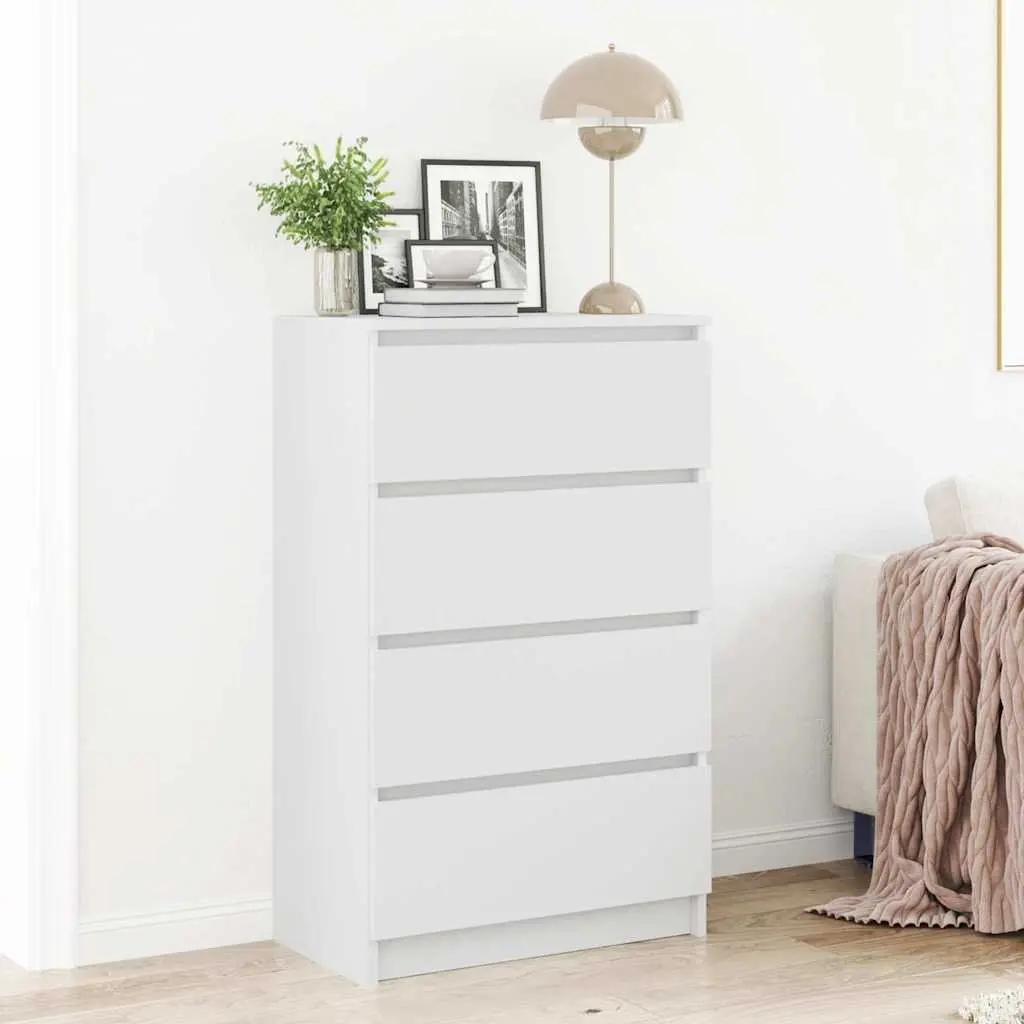 Sideboard White Storage Cabinet Engineered Wood Buffet Console Table Living