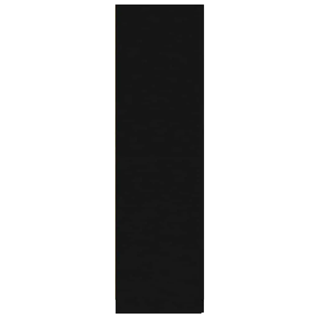 Wardrobe Cabinet Black 80x52x180 cm Storage Cupboard Engineered Wood Hanging Rod