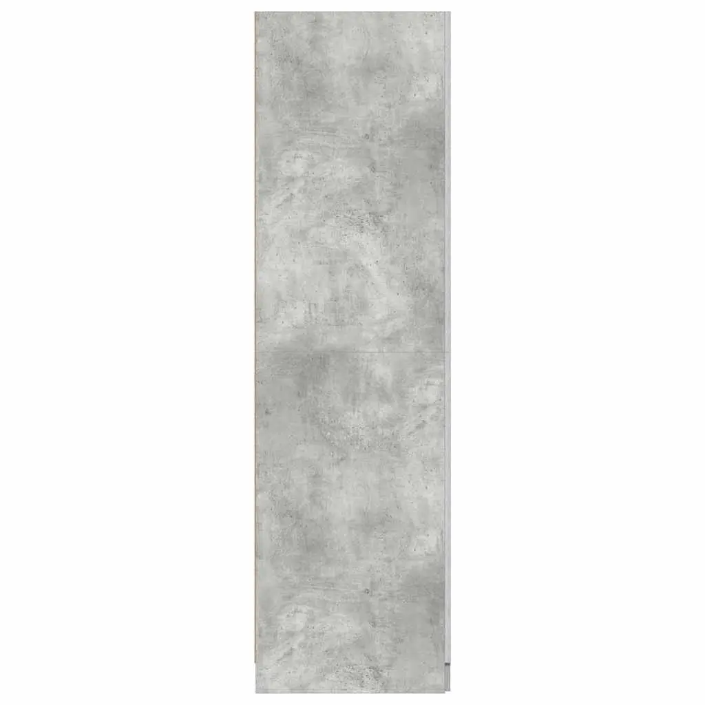 Wardrobe Cupboard Grey 80x52x180 cm Storage Cabinet Engineered Wood