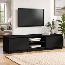 Functional Black TV Cabinet for All Your Storage Needs
