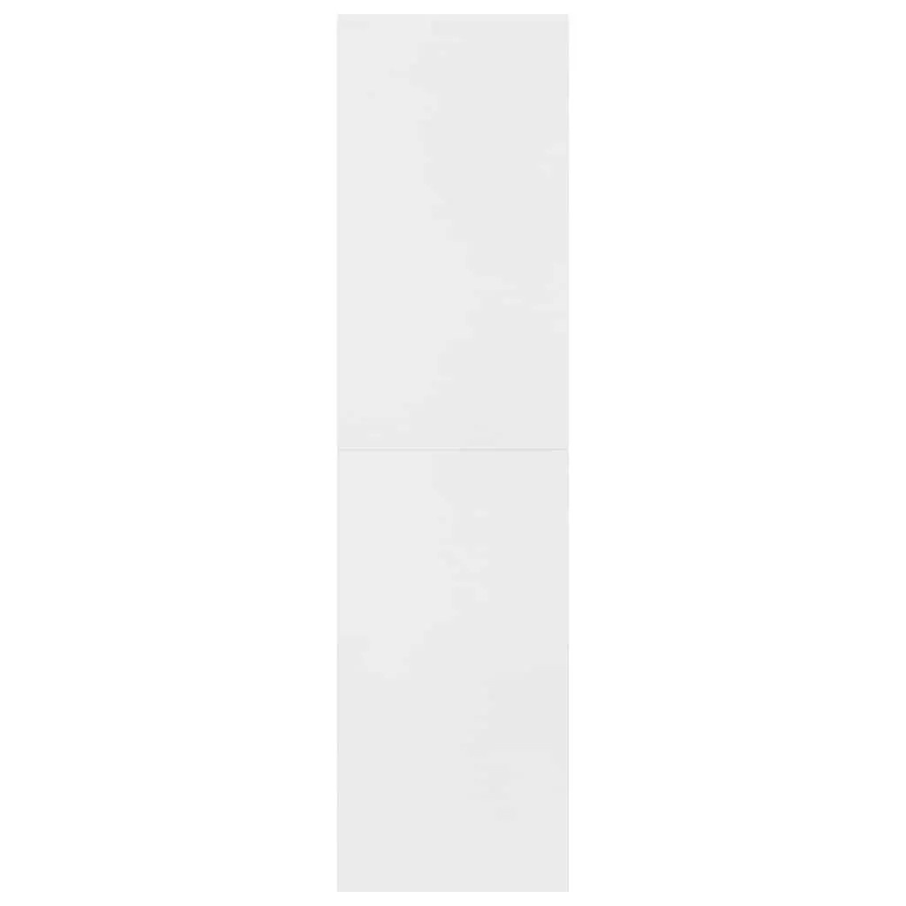 Book Cabinet Engineered Wood 155x24x160 cm White Room Divider Open Shelf Storage Unit