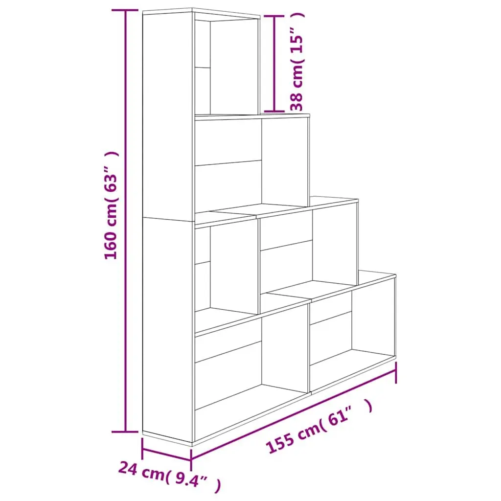 Book Cabinet for Organizing and Dividing Spaces