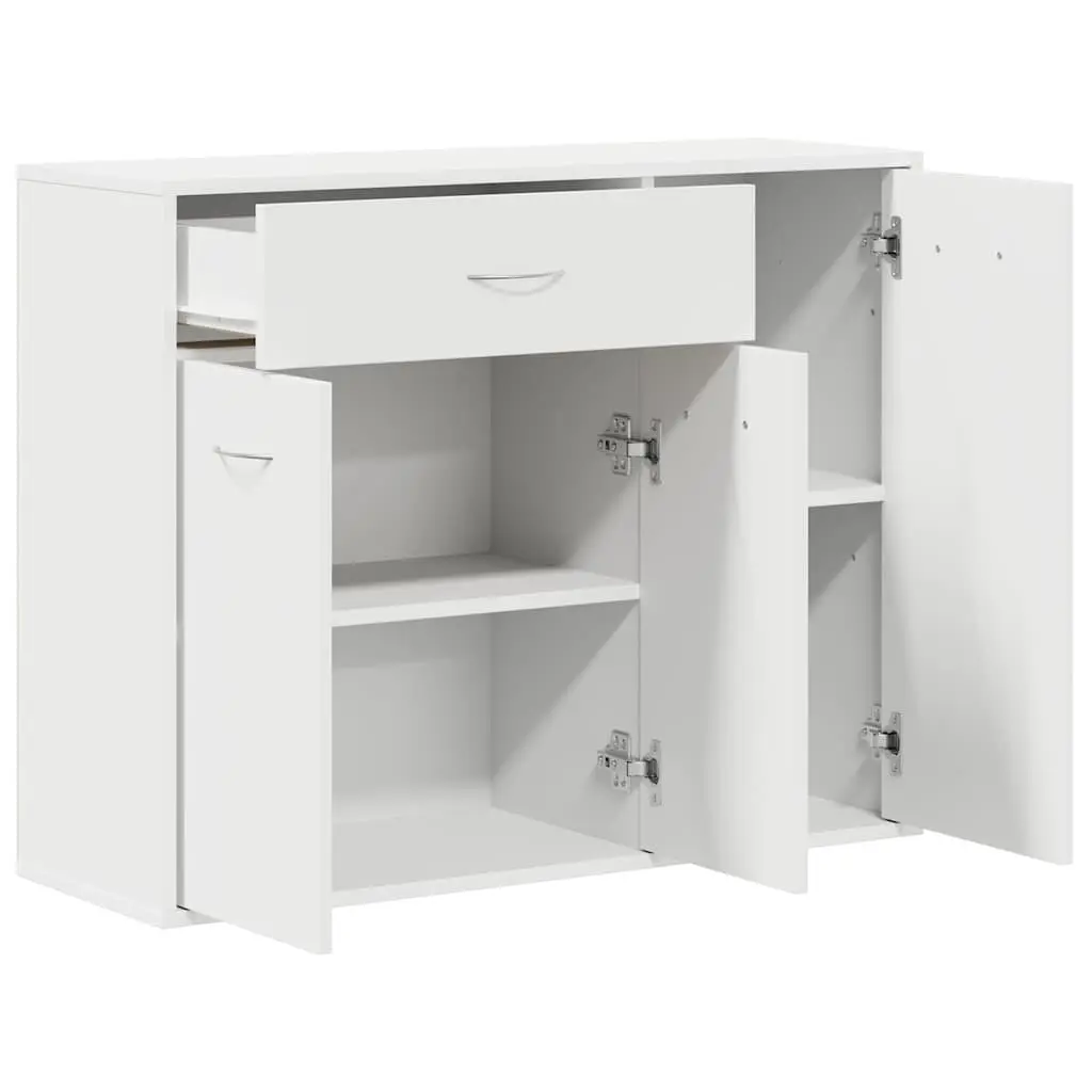 White Sideboard for Organized Living 88x30x70 cm
