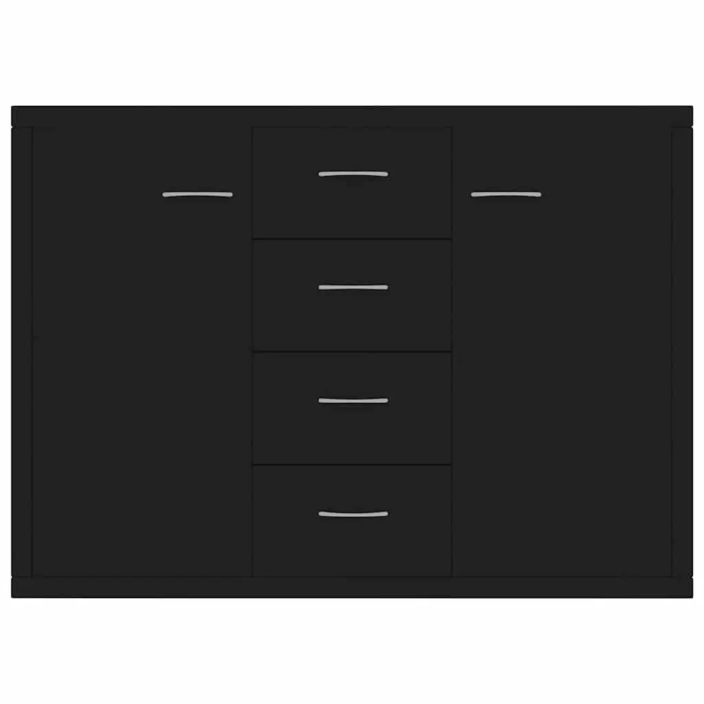 Black Sideboard with 4 Drawers
