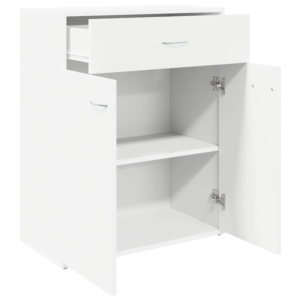 Sideboard White Storage Cabinet 2 Doors Drawer Living Room Furniture Display