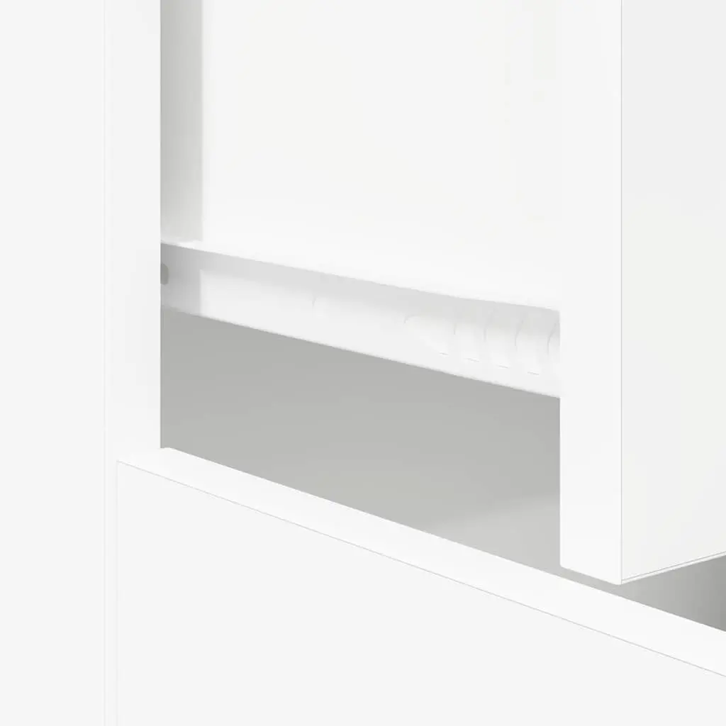 Sideboard White Storage Cabinet 2 Doors Drawer Living Room Furniture Display