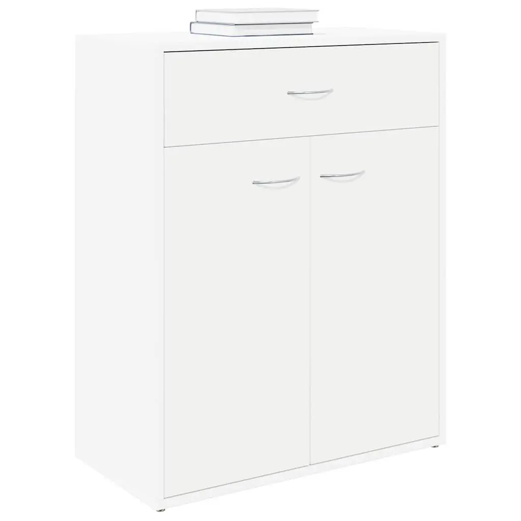 Sideboard White Storage Cabinet 2 Doors Drawer Living Room Furniture Display