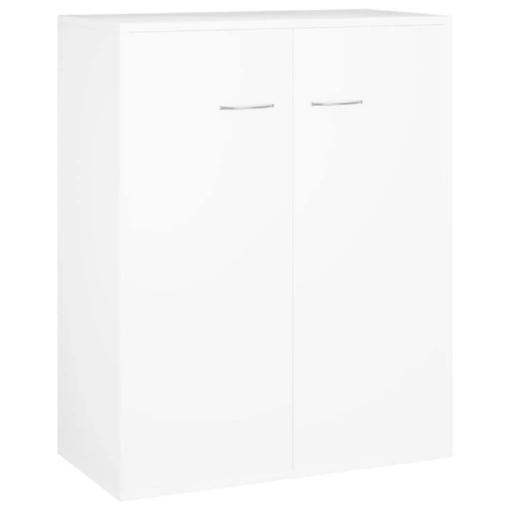 Sideboard Engineered Wood 60x30x75 cm White Buffet Cabinet Storage Unit Low Board Side Cabinet