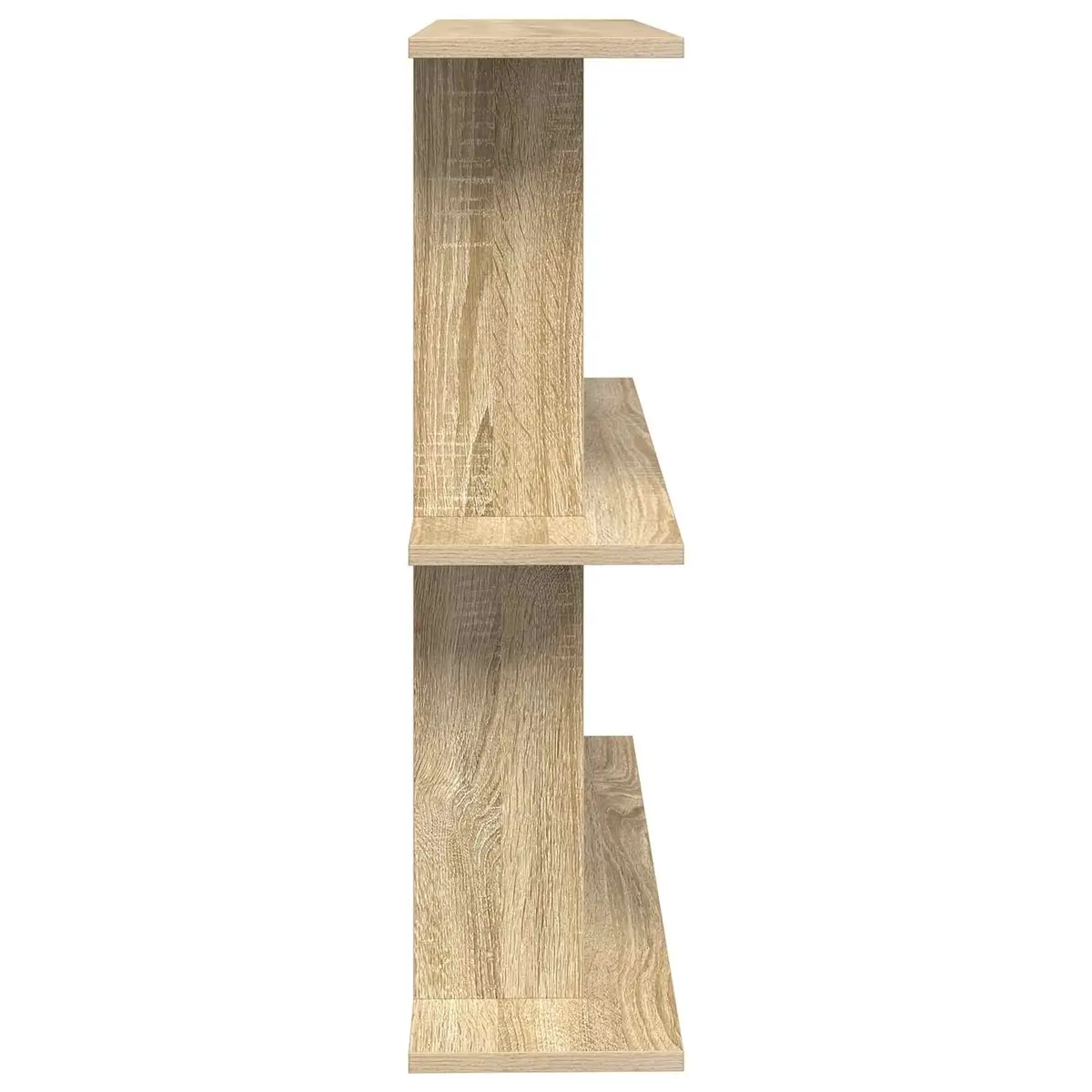 Wall Shelf Engineered Wood 100cm Brown Sonoma Oak Wall-Mounted Modern Shelving Unit