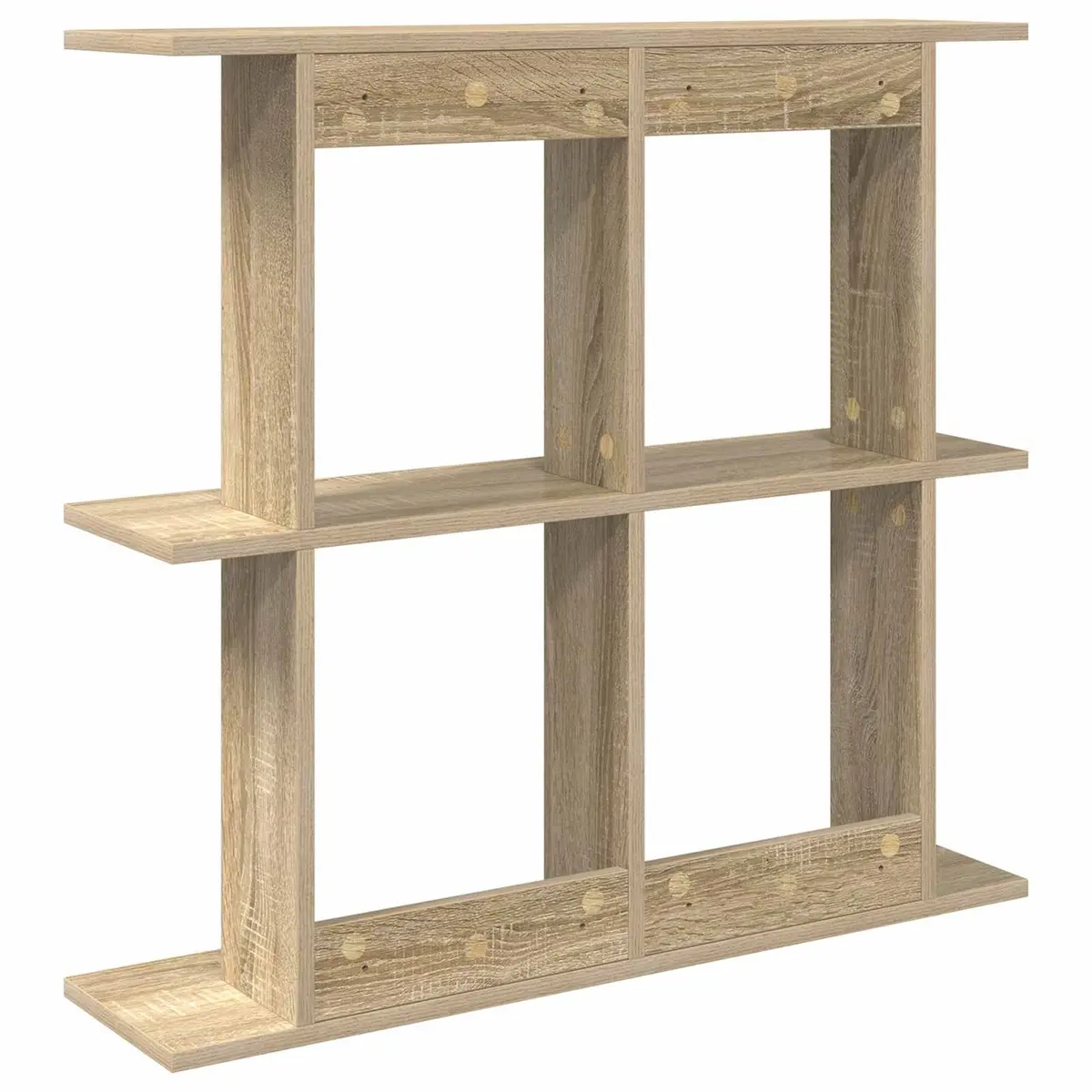 Wall Shelf Engineered Wood 100cm Brown Sonoma Oak Wall-Mounted Modern Shelving Unit