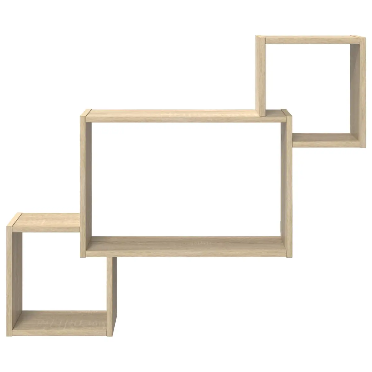 Wall Shelf Engineered Wood 91.5 x 15 x 76 cm Brown Sonoma Oak Modern