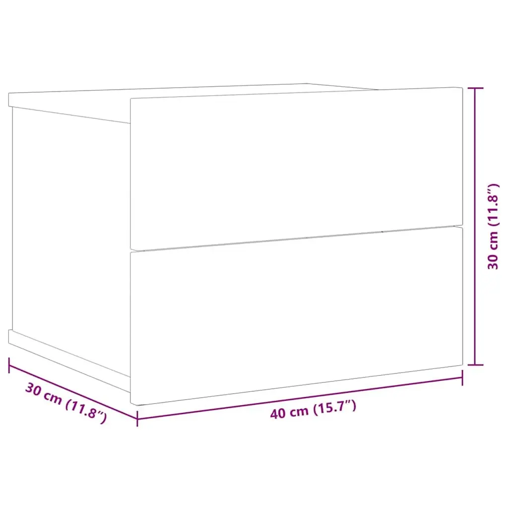 Bedside Cabinets 2 pcs for Home Organization