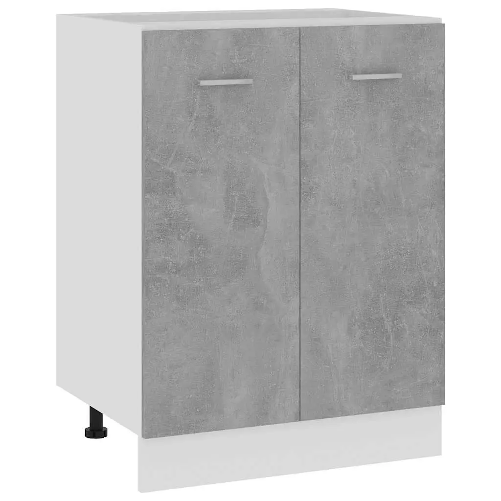 Grey Bottom Cabinet for Kitchen Organization