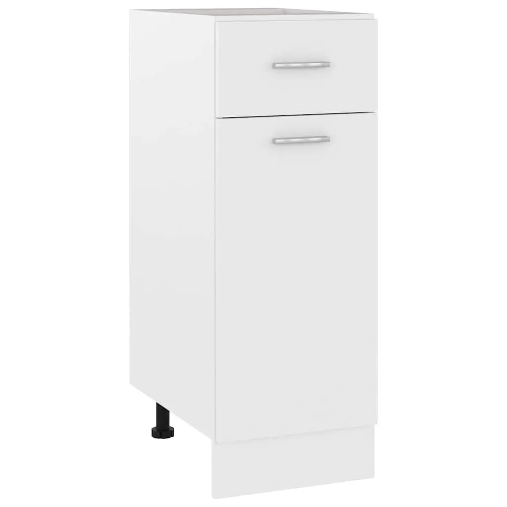 Drawer Cabinet Engineered Wood 30x46x81.5cm White Modern