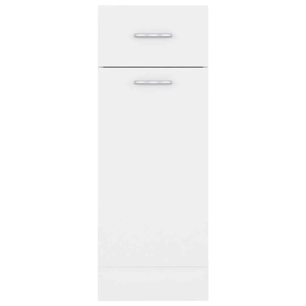 Drawer Cabinet Engineered Wood 30x46x81.5cm White Modern